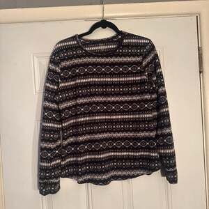 ClimateRight by Cuddl Duds Stretch Fleece Women's Fair Isle Base Layer Top